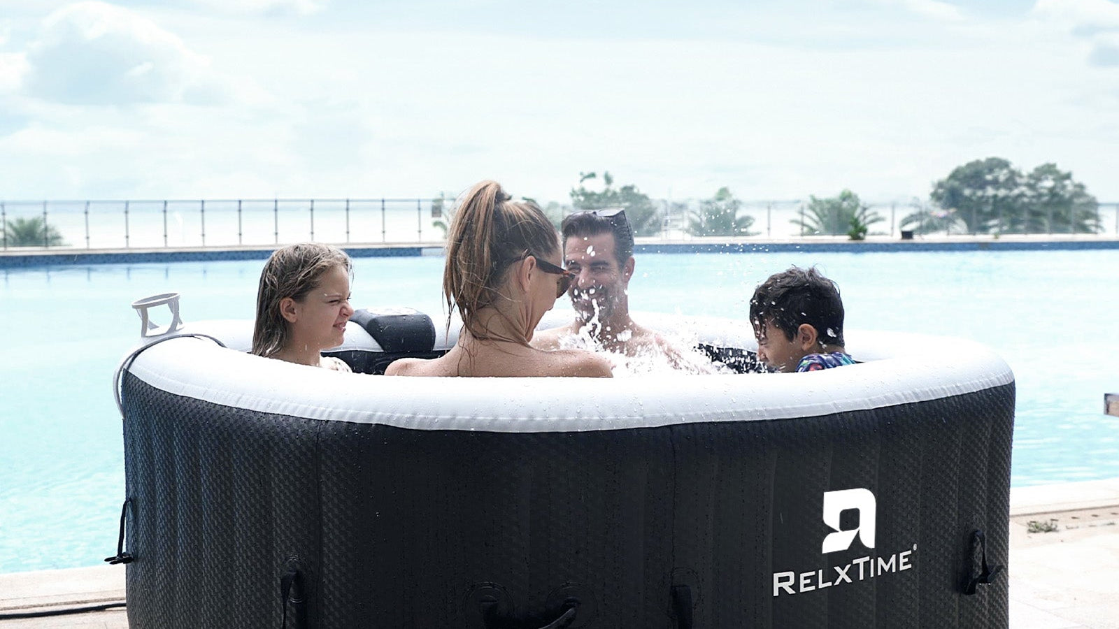 How to add more air to a Relxtime hot tub full of water