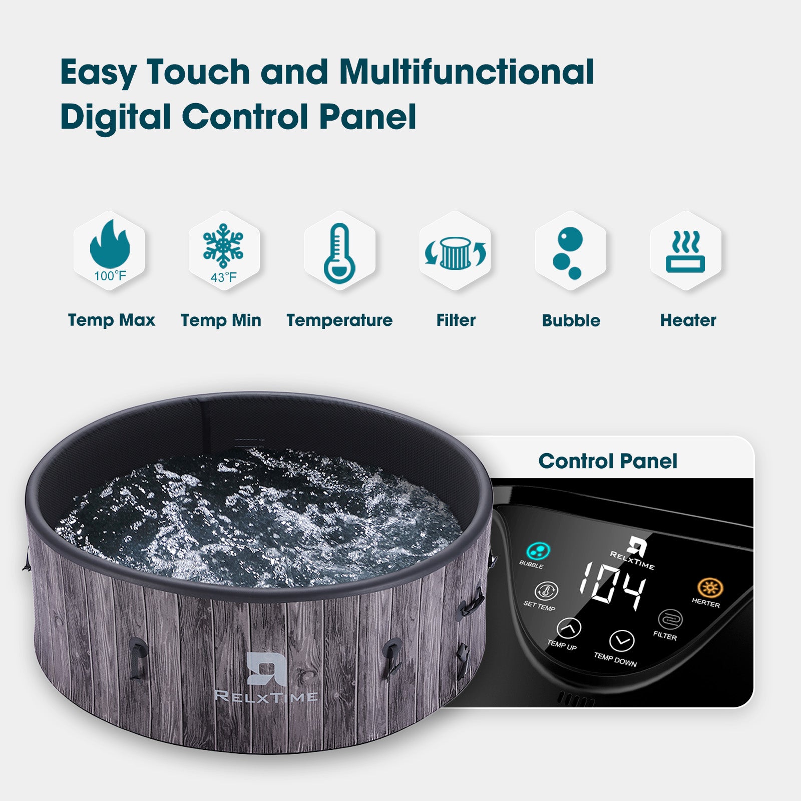 Round Inflatable Hot Tub - Vogue Spa