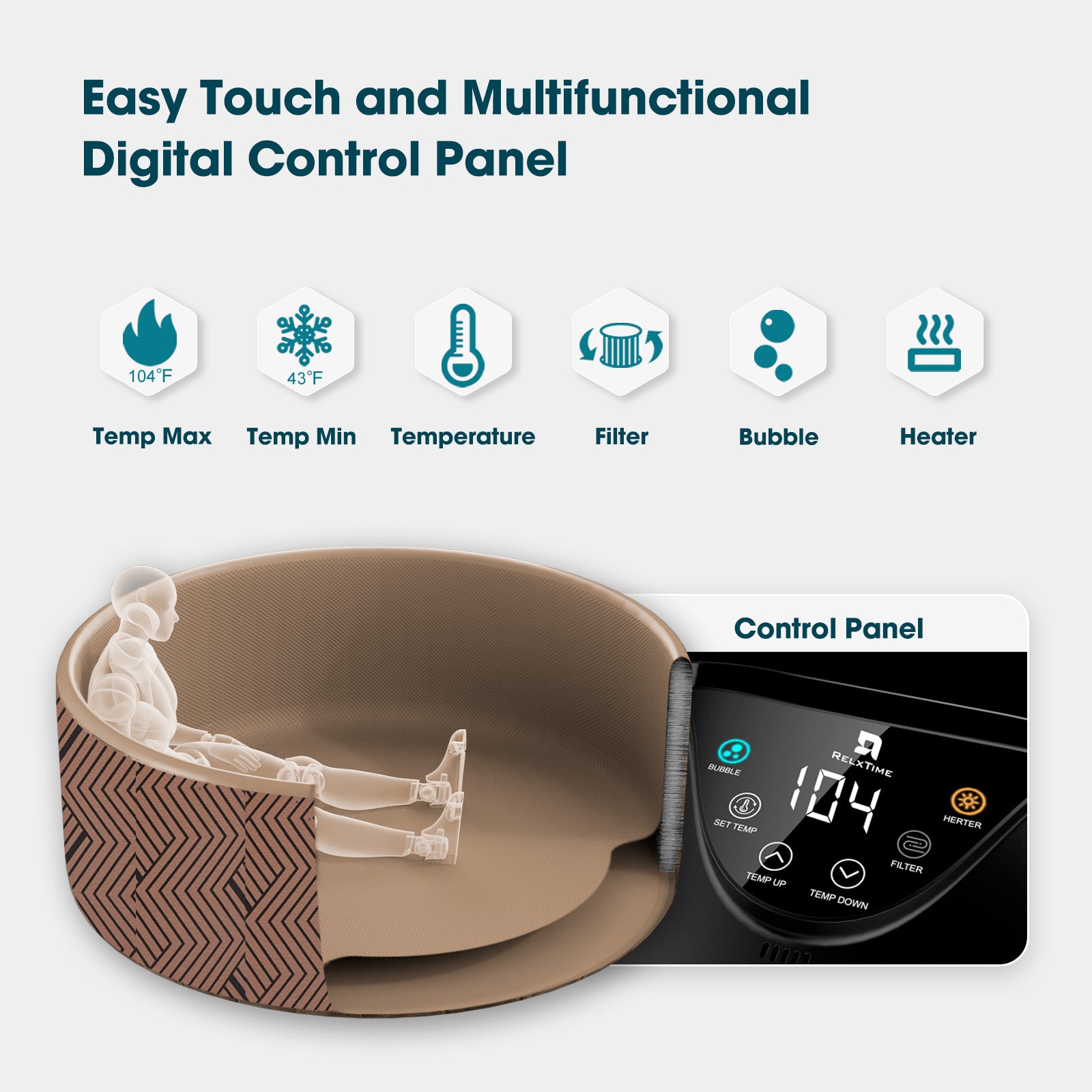 Round Inflatable Hot Tub - Vogue Spa