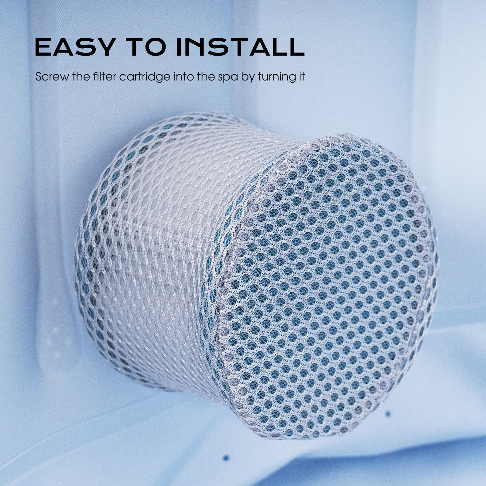 2-Pack Replacement Spa Filters – White