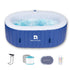 Relxtime 2 Person Blue Classic Oval Hot Tub Spa with accessories, like filters, cup holder, white background