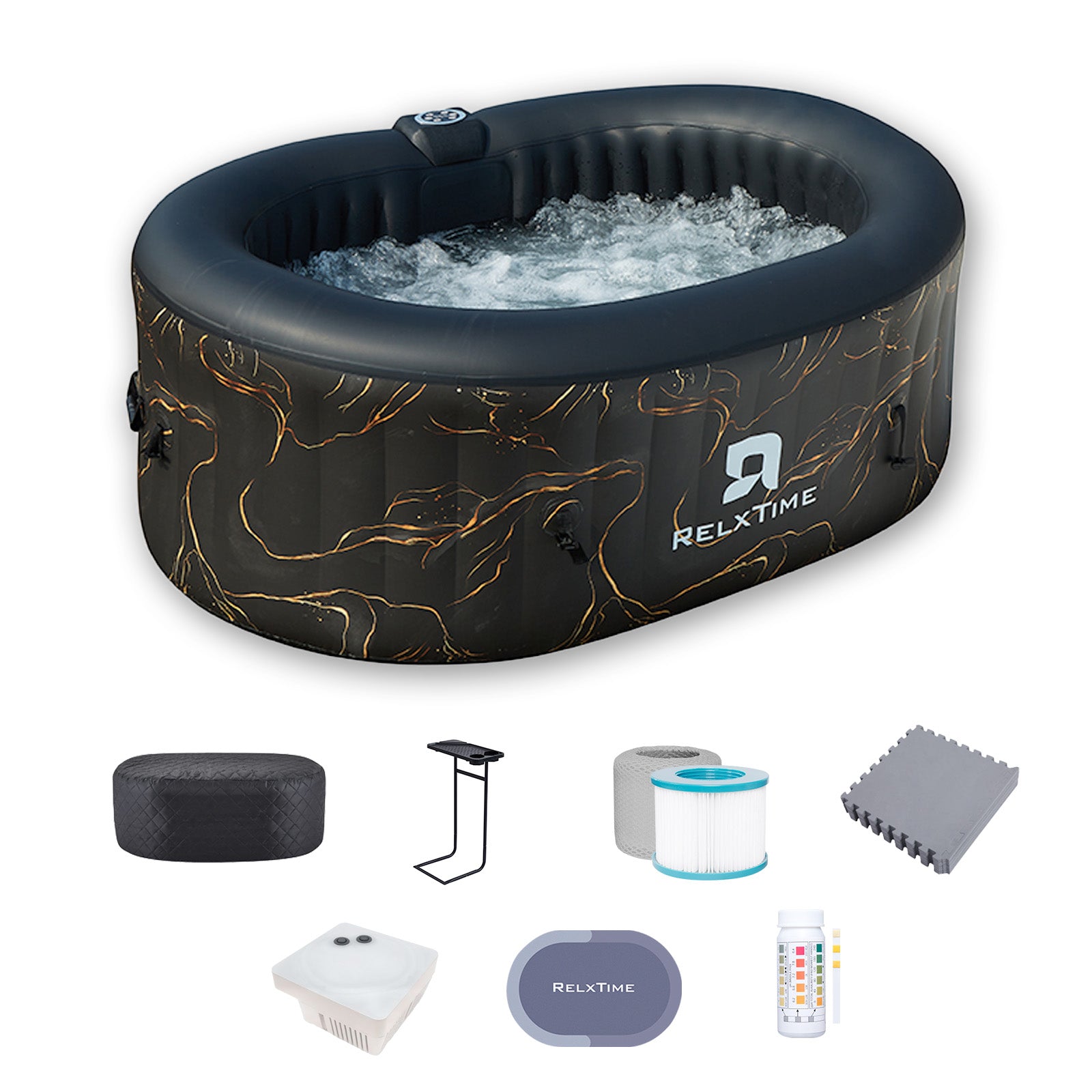 Relxtime 2 Person Oval Inflatable Hot Tub | Best Inflatable Hot Tub