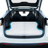 Relxtime Tesla Model Y custom-fit memory foam camping mattress laid flat in rear seats