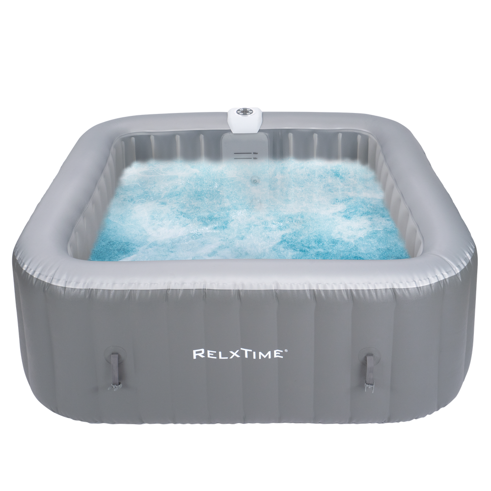 Relxtime 6 Person Square Inflatable Hot Tub Best Inflatable Hot Tub