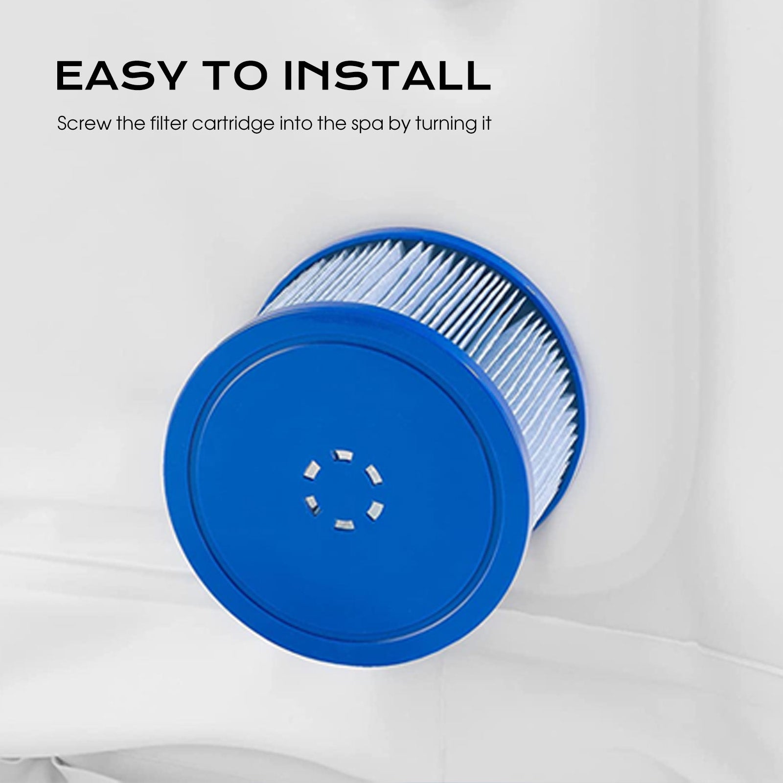 6-Pack Replacement Spa Filterss – Blue