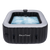 Relxtime 2-3 Person Square Inflatable Hot Tub 120 Massaging Air Jets Black Laminated Classic Spa - HS004