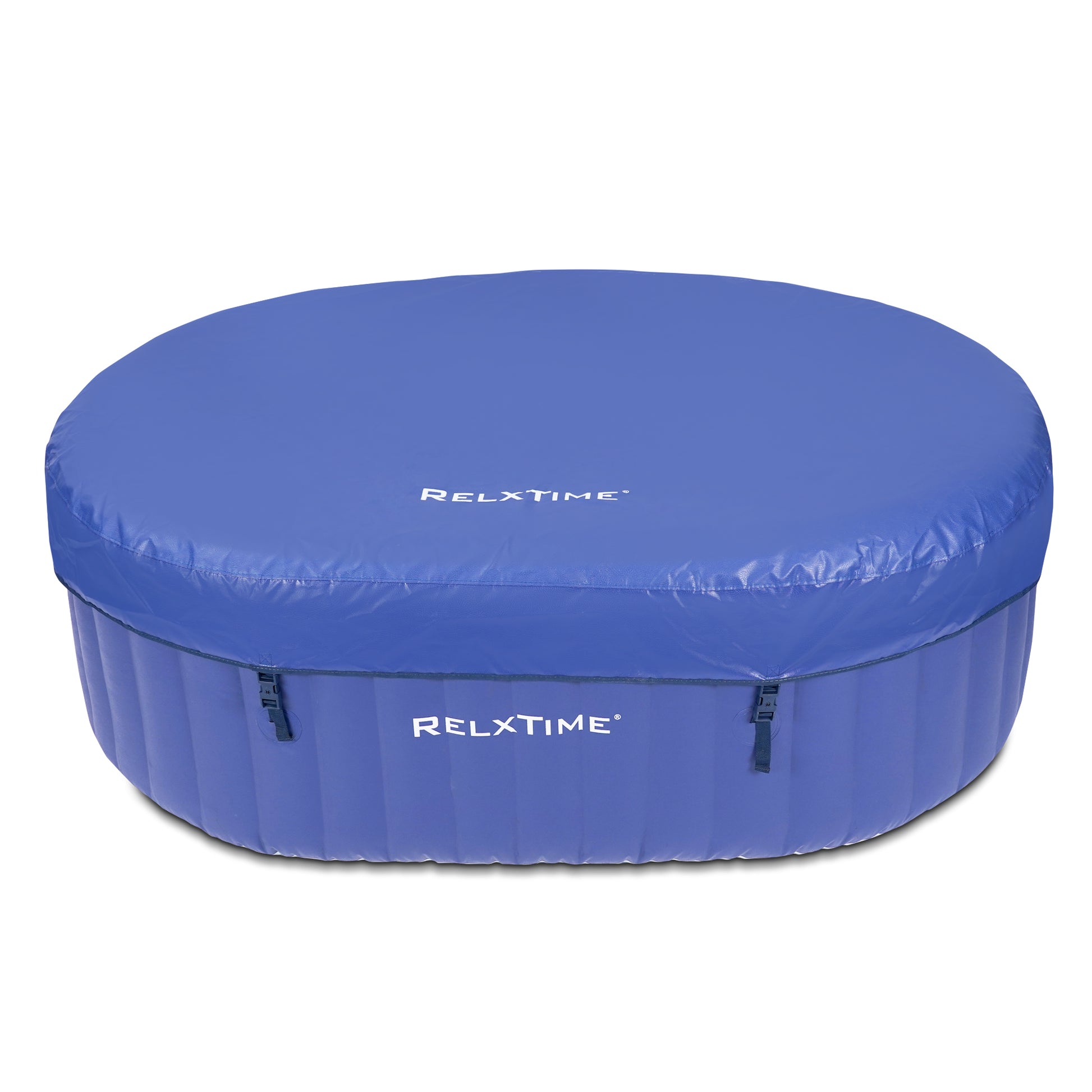 Relxtime 2 Person Oval Inflatable Hot Tub 100 Massaging Air Jets Blue Laminated Vogue Spa - LS005