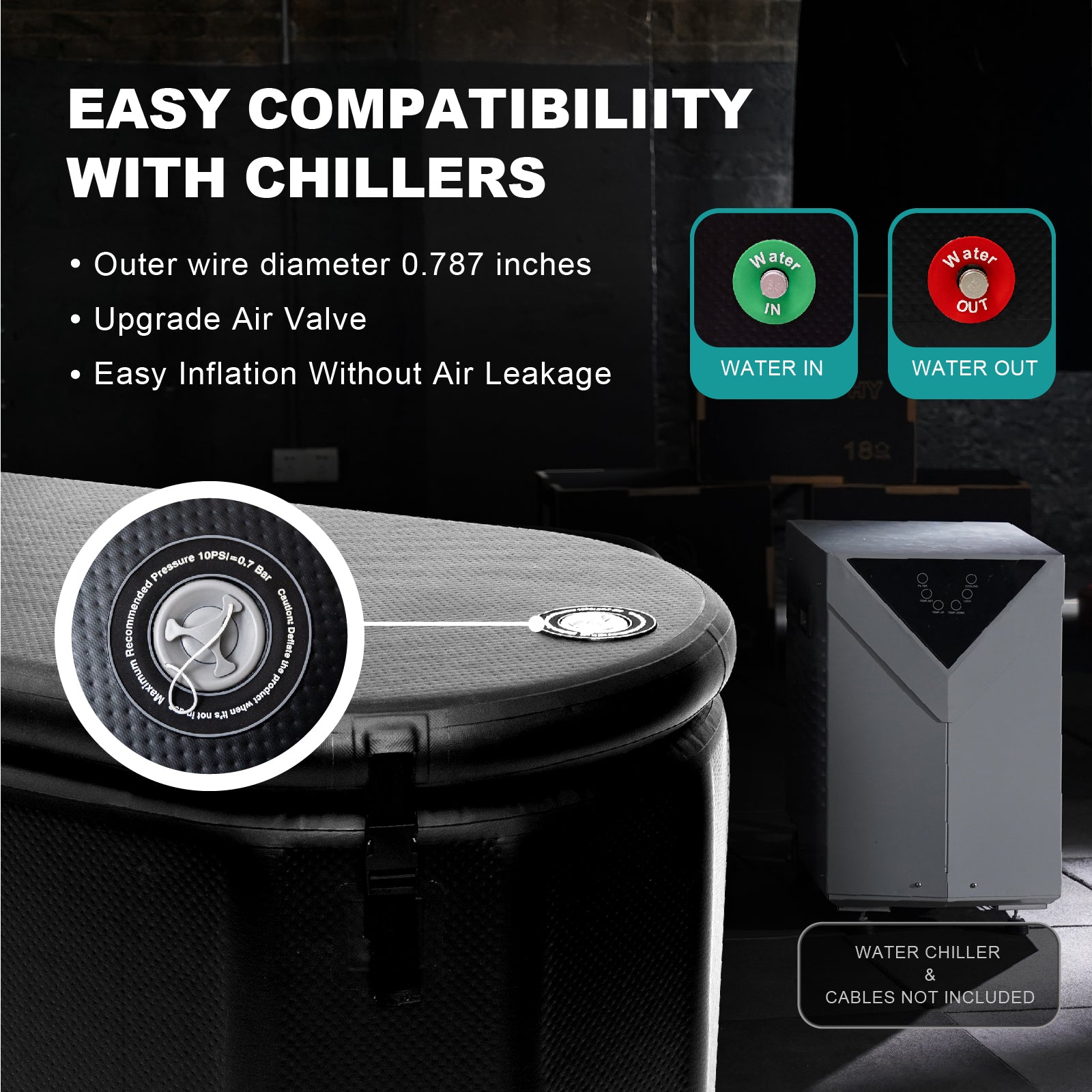Inflatable Cold Plunge – Chiller-Ready, Portable Ice Bath
