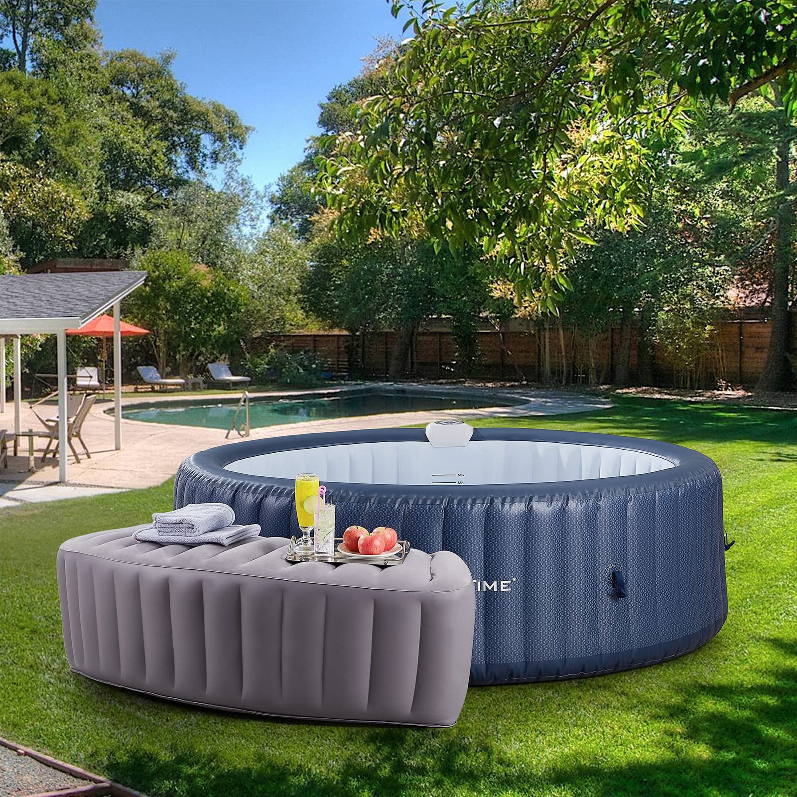 Relxtime Hot Tub Inflatable  Curved Surround Bench