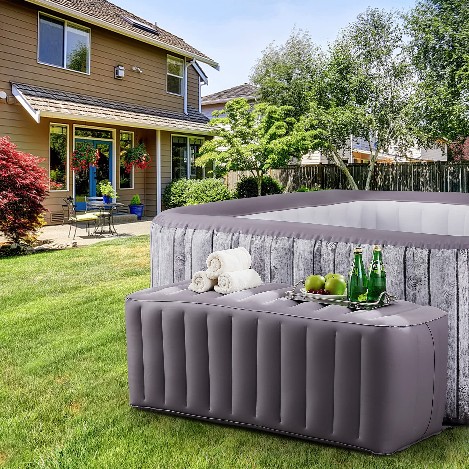 Relxtime Hot Tub Inflatable Rectangle Surround Bench