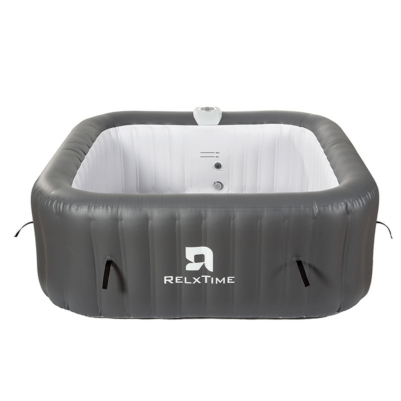 Square Inflatable Hot Tub – Classic Grey Upgraded | Black Friday Offer