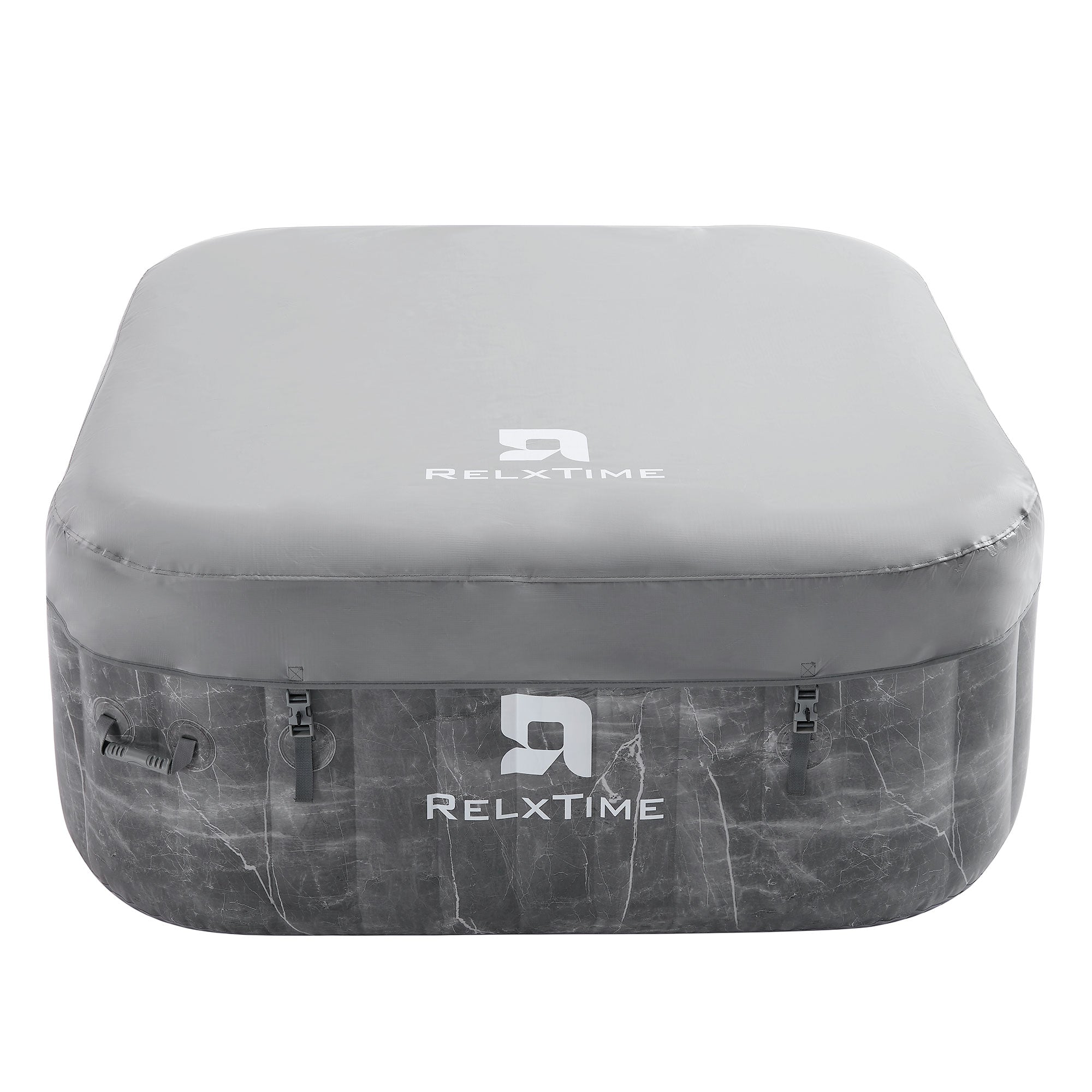 RELXTIME 2-4 Person Portable Hottub Outdoor Blow Up Hot Tub with 110 Bubble Jets, Built in Heater Pump, Filter Cartridges