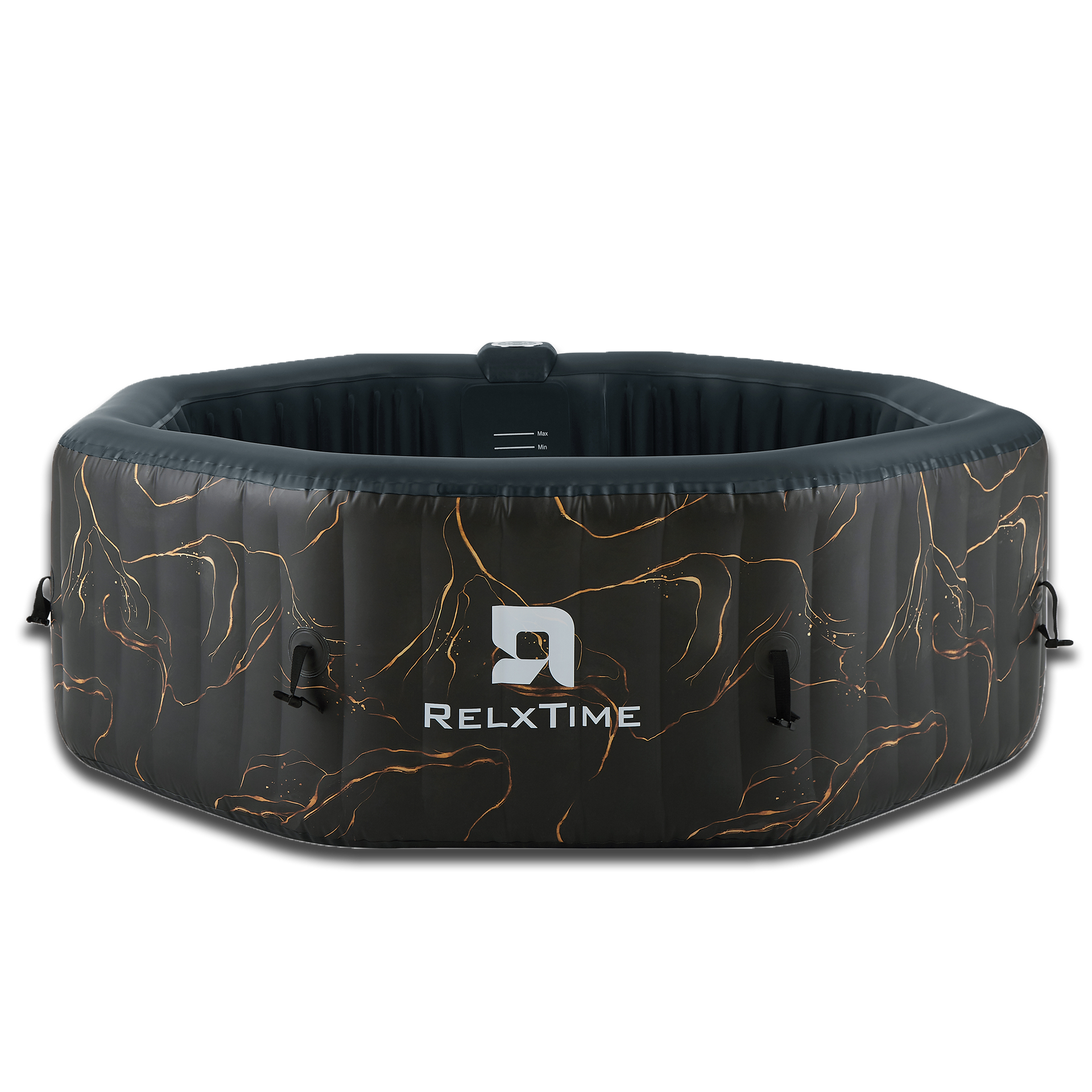 【❗超得❗】【新品未使用】RELX NECK WARMER　BLACK RELXTIME 6 Person Luxury Black Gold Inflatable Hot Tub Outdoor Spa