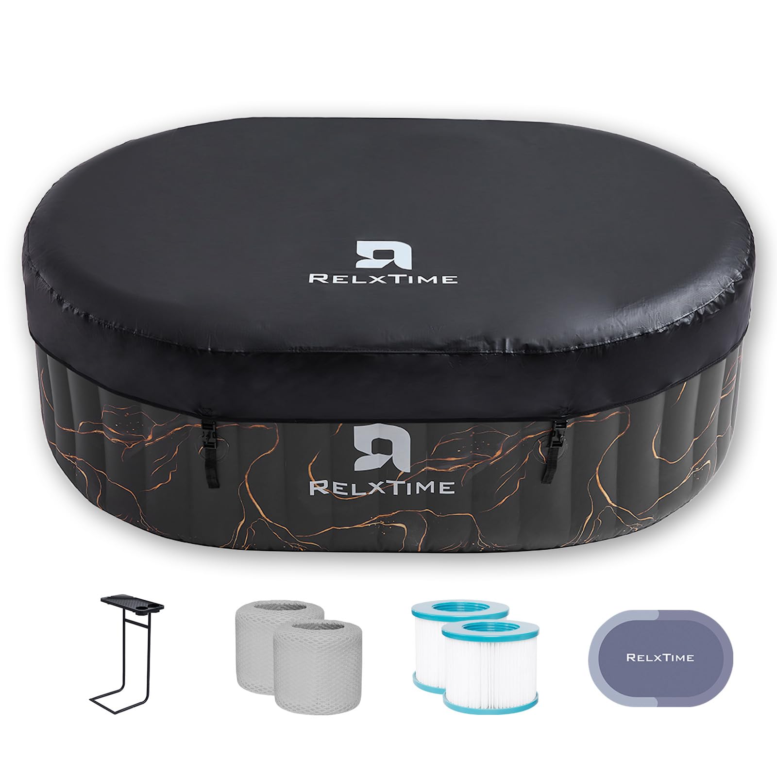 Relxtime 2 Person Oval Inflatable Hot Tub | Best Inflatable Hot Tub