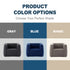Portable linen inflatable sofa chair available in gray, blue, and khaki color options