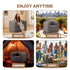 Linen inflatable sofa chair used indoors, on balcony, camping, and at outdoor party