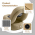 Moon air lounger chair with breathable mesh backrest detail, ideal for warm weather outdoor use