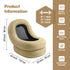 Moon air lounger chair in MLK color, medium size 35"H x 33"W x 43"D