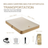 Relxtime air mattress size comparison single twin queen for camping and home