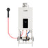 Relxtime portable 3100W tankless gas water heater on wheeled stand for outdoor use