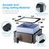 Relxtime portable spa exploded view showing aluminum frame, foam insulation, and intelligent control panel