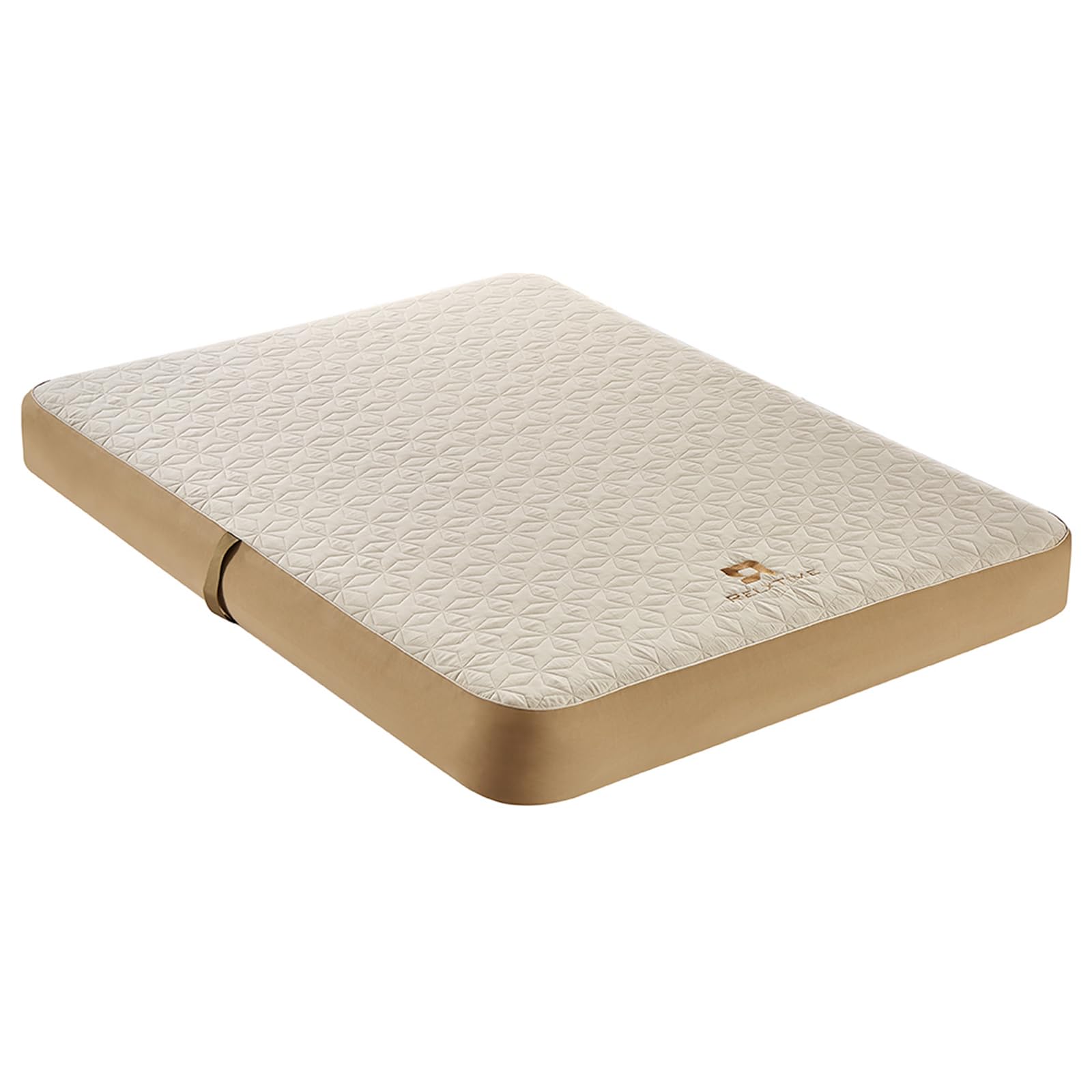 Relxtime twin size inflatable air bed with velvety surface for overnight guests