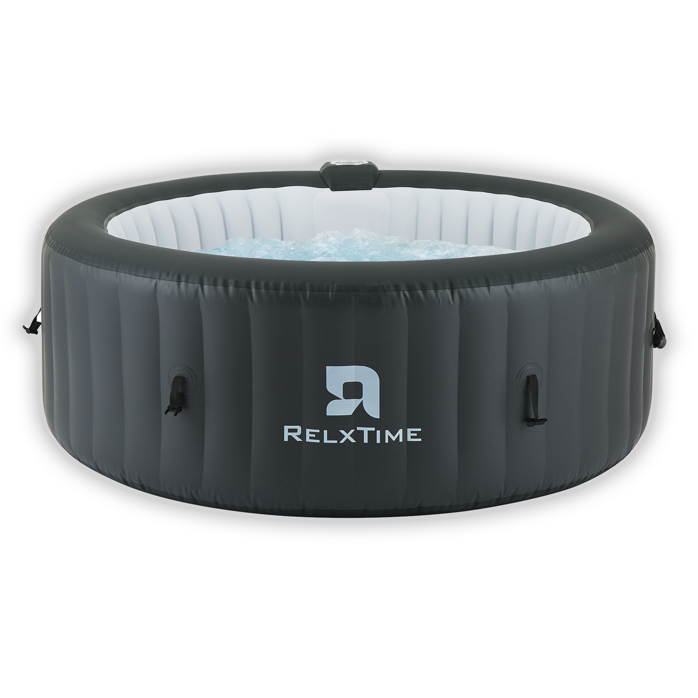 Blow Up Hot Tub Black Friday RELXTIME 2-4 Portable Inflatable Hot Tub Round Outdoor Spa Blow Up Black